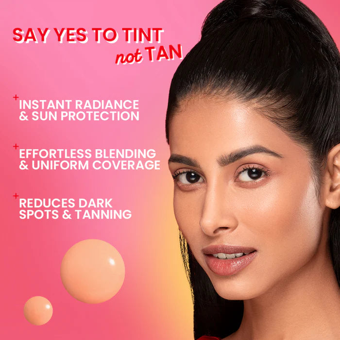 strawberry Dew Tinted Sunscreen, In-Vivo Tested SPF 50+ PA++++